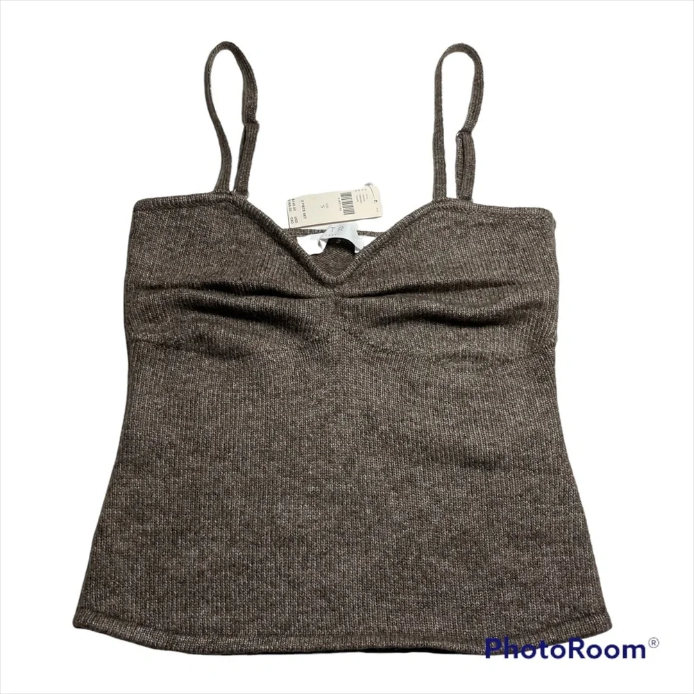 NWT Anthropologie heather brown two piece sweater size S - Picture 8 of 11